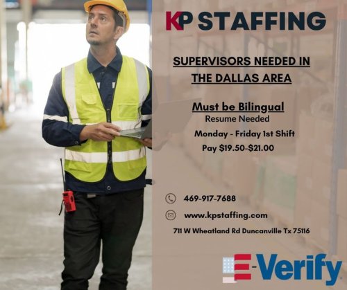Photo post from KP Staffing Agency (Duncanville Branch).