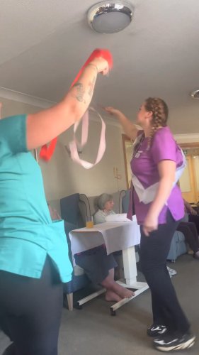 Video post from Haven Lodge care home.