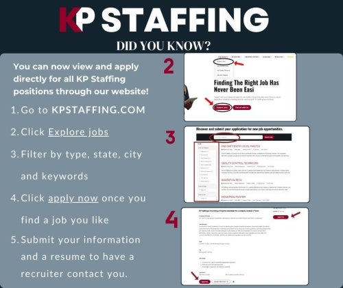 Photo post from KP Staffing Agency (Carrollton Branch).