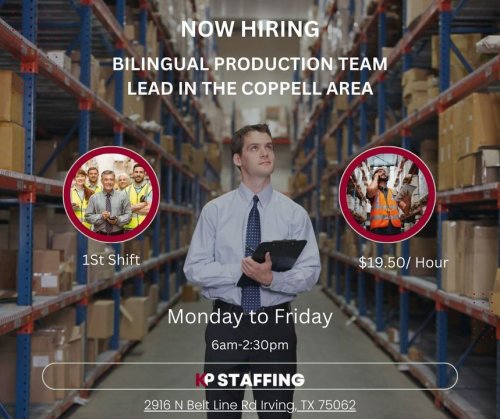 Photo post from KP Staffing Agency (Irving Branch).
