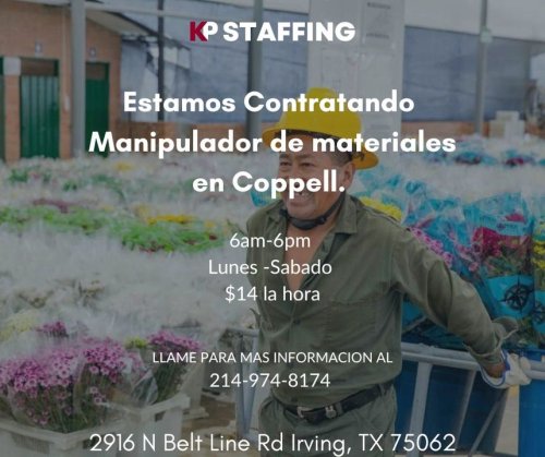 Photo post from KP Staffing Agency (Irving Branch).