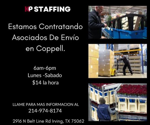 Photo post from KP Staffing Agency (Irving Branch).