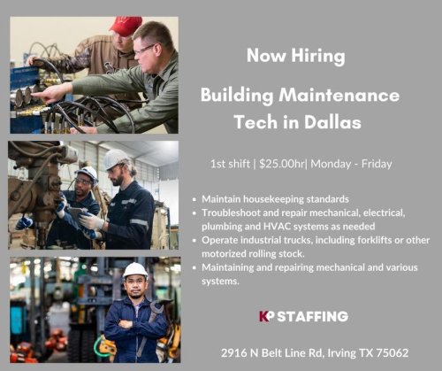 Photo post from KP Staffing Agency (Irving Branch).