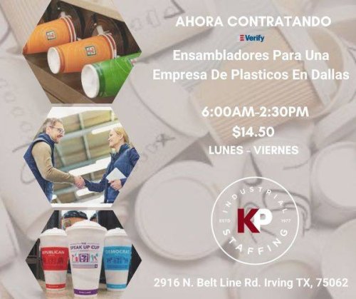 Photo post from KP Staffing Agency (Irving Branch).