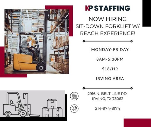Photo post from KP Staffing Agency (Irving Branch).