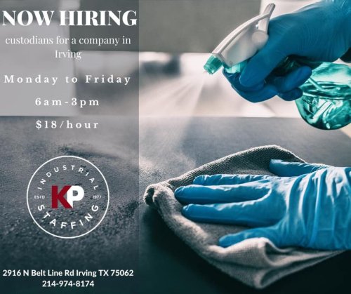 Photo post from KP Staffing Agency (Irving Branch).