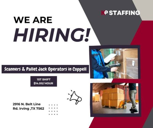 Photo post from KP Staffing Agency (Irving Branch).