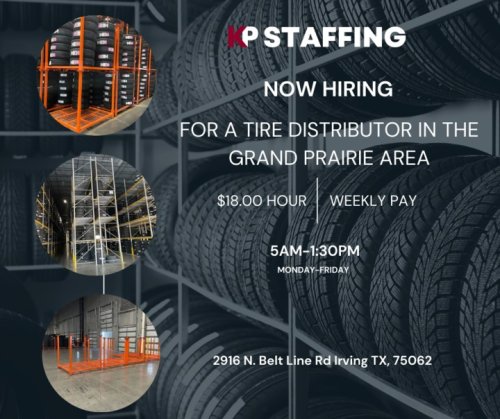 Photo post from KP Staffing Agency (Irving Branch).