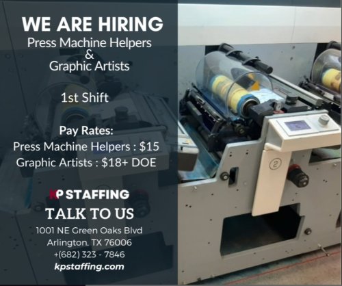 Photo post from KP Staffing Agency (Arlington Branch).