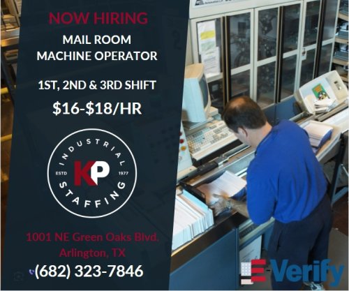 Photo post from KP Staffing Agency (Arlington Branch).