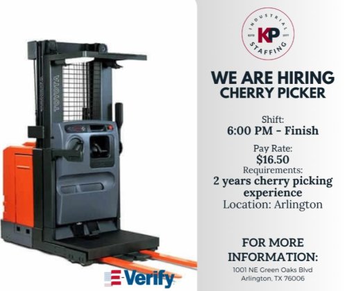 Photo post from KP Staffing Agency (Arlington Branch).