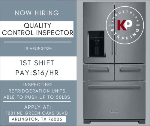 Photo post from KP Staffing Agency (Arlington Branch).