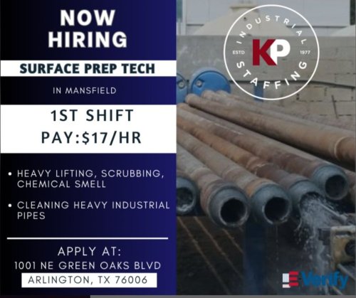 Photo post from KP Staffing Agency (Arlington Branch).