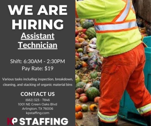 Photo post from KP Staffing Agency (Arlington Branch).