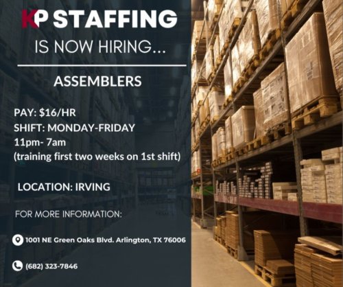 Photo post from KP Staffing Agency (Arlington Branch).