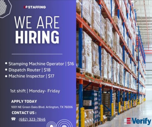 Photo post from KP Staffing Agency (Arlington Branch).
