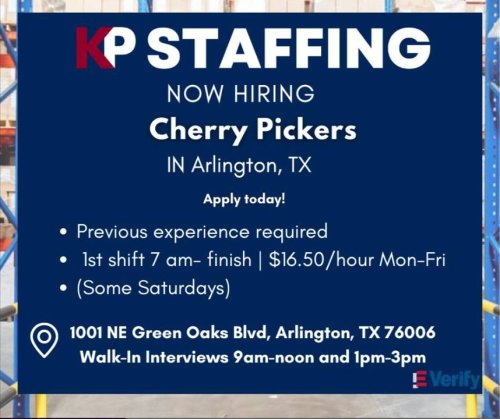 Photo post from KP Staffing Agency (Arlington Branch).