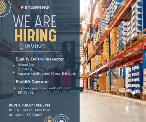 Photo post from KP Staffing Agency (Arlington Branch).