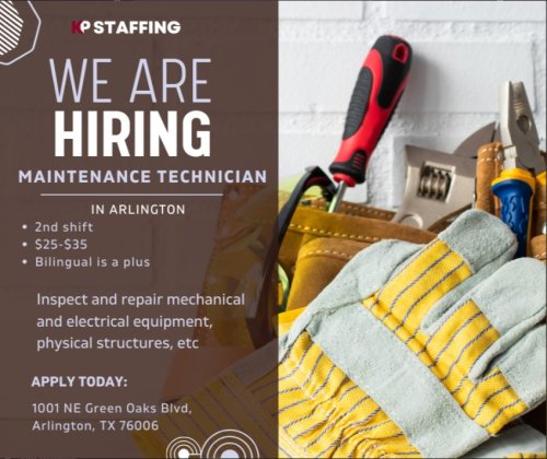 Photo post from KP Staffing Agency (Arlington Branch).