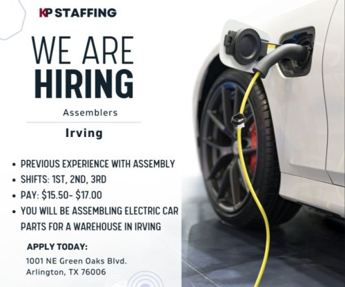 Photo post from KP Staffing Agency (Arlington Branch).