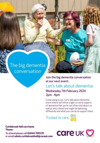 Photo post from Cuttlebrook Hall Care Home.
