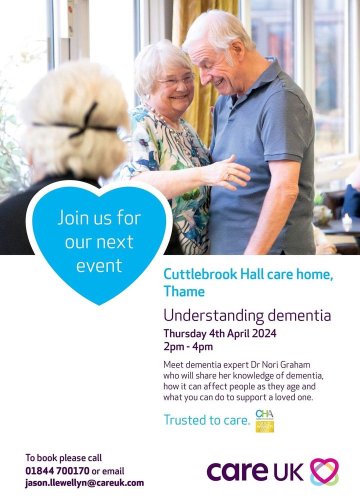 Photo post from Cuttlebrook Hall Care Home.