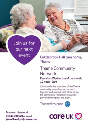 Photo post from Cuttlebrook Hall Care Home.