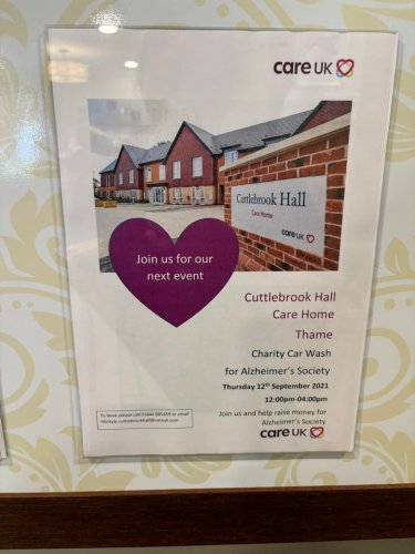 Photo post from Cuttlebrook Hall Care Home.