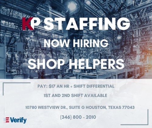 Photo post from KP Staffing Agency (West Houston Branch).