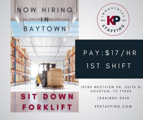 Photo post from KP Staffing Agency (West Houston Branch).