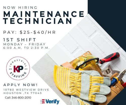 Photo post from KP Staffing Agency (West Houston Branch).