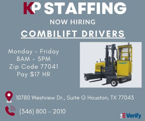 Photo post from KP Staffing Agency (West Houston Branch).