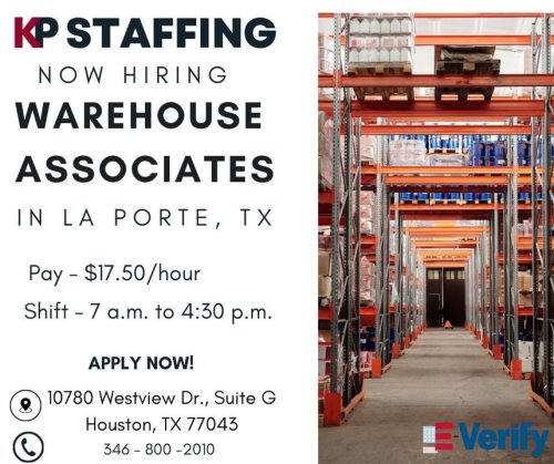 Photo post from KP Staffing Agency (West Houston Branch).