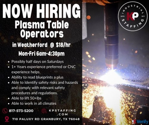 Photo post from KP Staffing Agency (Granbury Branch).