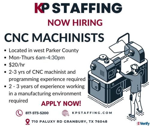 Photo post from KP Staffing Agency (Granbury Branch).