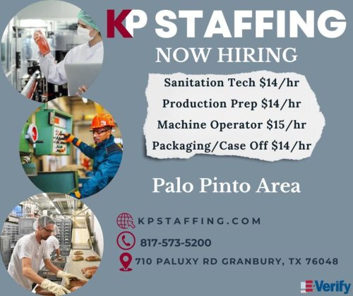 Photo post from KP Staffing Agency (Granbury Branch).