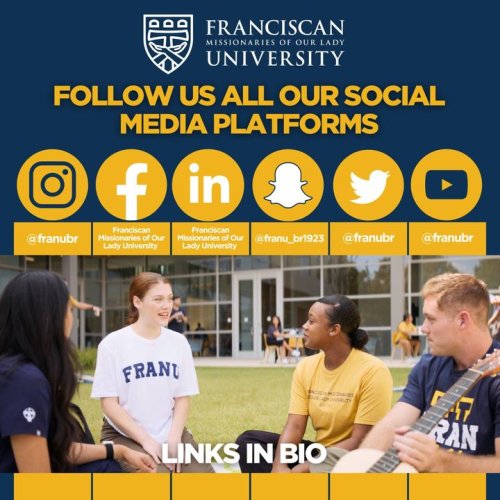 Photo post from Franciscan Missionaries of Our Lady University.