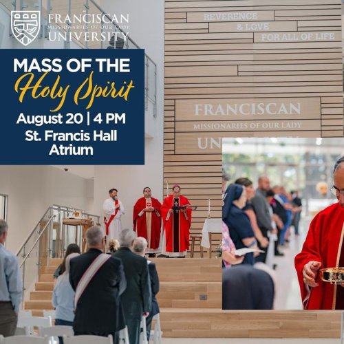 Carousel post from Franciscan Missionaries of Our Lady University.