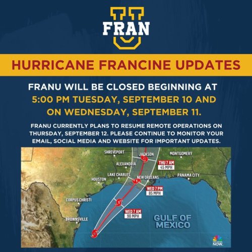 Photo post from Franciscan Missionaries of Our Lady University.