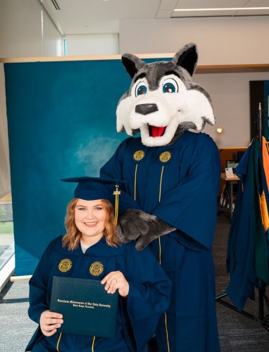 Carousel post from Franciscan Missionaries of Our Lady University.