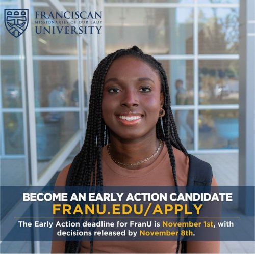 Photo post from Franciscan Missionaries of Our Lady University.