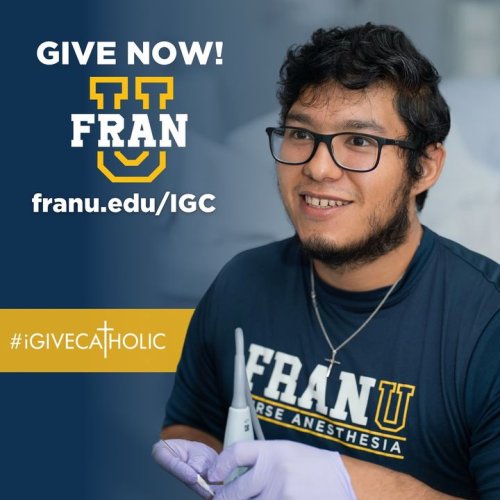 Photo post from Franciscan Missionaries of Our Lady University.