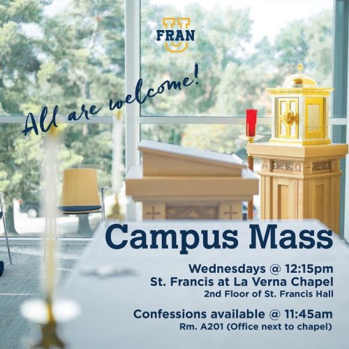 Photo post from Franciscan Missionaries of Our Lady University.