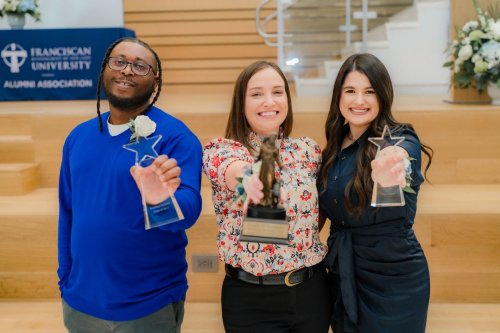 Carousel post from Franciscan Missionaries of Our Lady University.