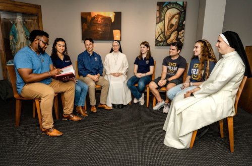 Photo post from Franciscan Missionaries of Our Lady University.