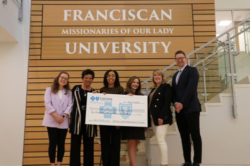 Photo post from Franciscan Missionaries of Our Lady University.