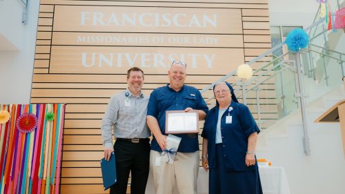 Carousel post from Franciscan Missionaries of Our Lady University.