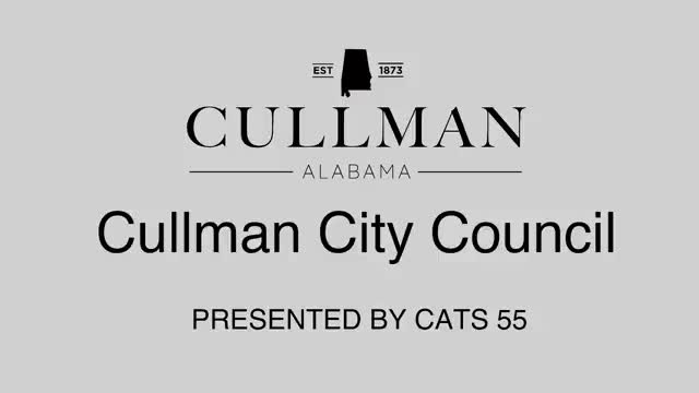 Video post from City of Cullman Municipal Government.