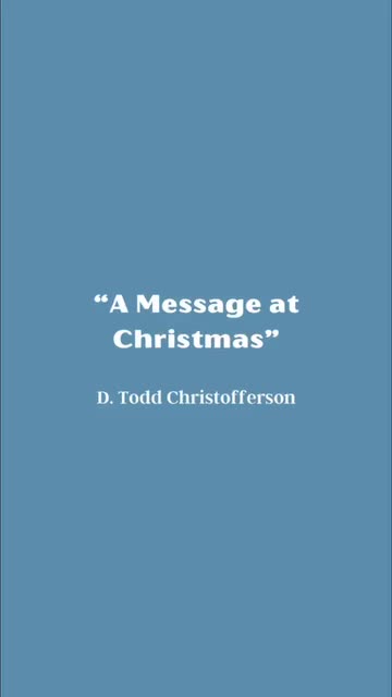 Video post from BYU Religious Education.