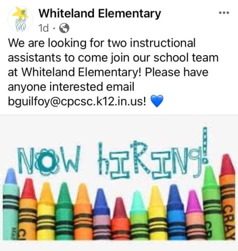Photo post from Clark-Pleasant Preschool.